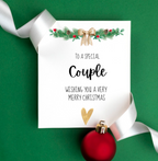 To a Special Couple Christmas Card – Elegant Festive Design