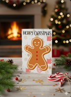 Merry Christmas Gingerbread Man Card – Cute Festive Holiday Design