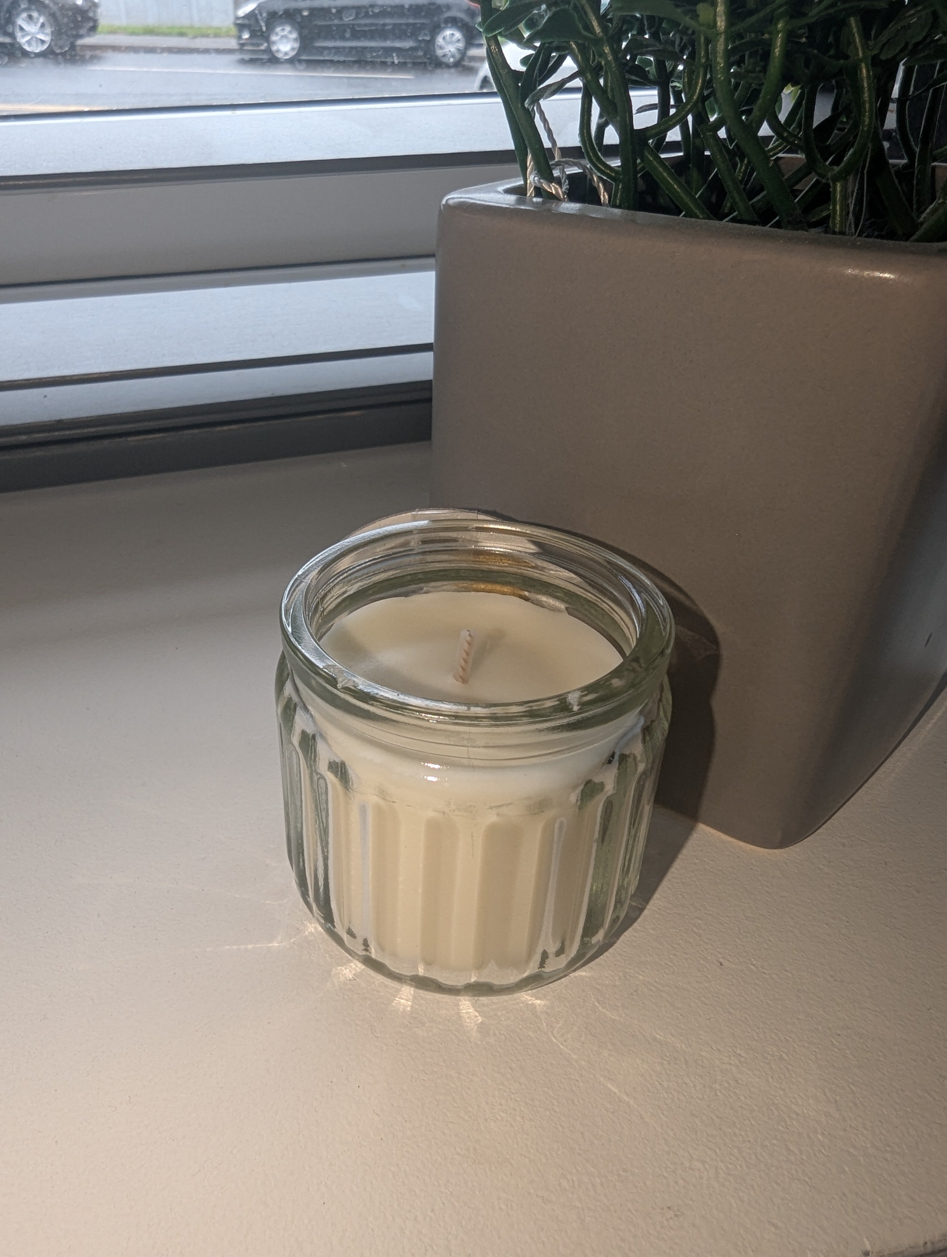 Mini Cream Candle in Glass Jar