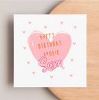 Personalised Auntie Birthday Card