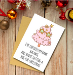 Funny Christmas Card – Bank Balance Hug for Christmas