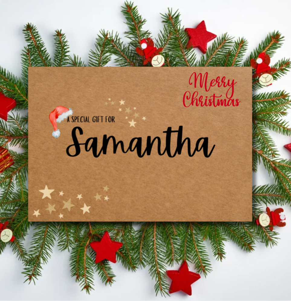 Personalised Christmas Cash Envelope – Festive Gift Envelope