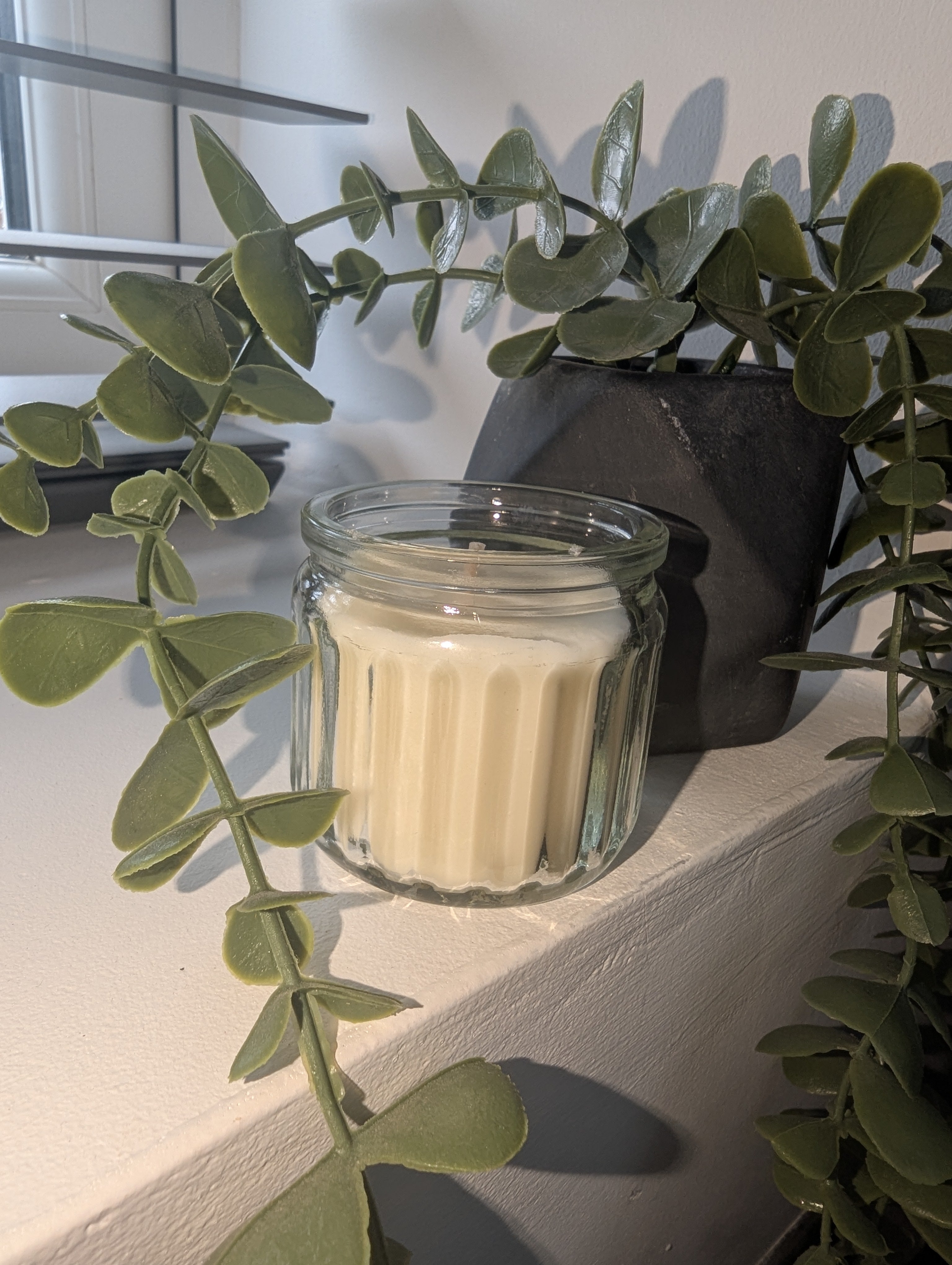 Mini Cream Candle in Glass Jar