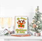 Funny Oh Deer Reindeer Christmas Card – Quirky Holiday Greeting