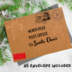 Letter to Santa – Christmas Wish List with A5 Envelope