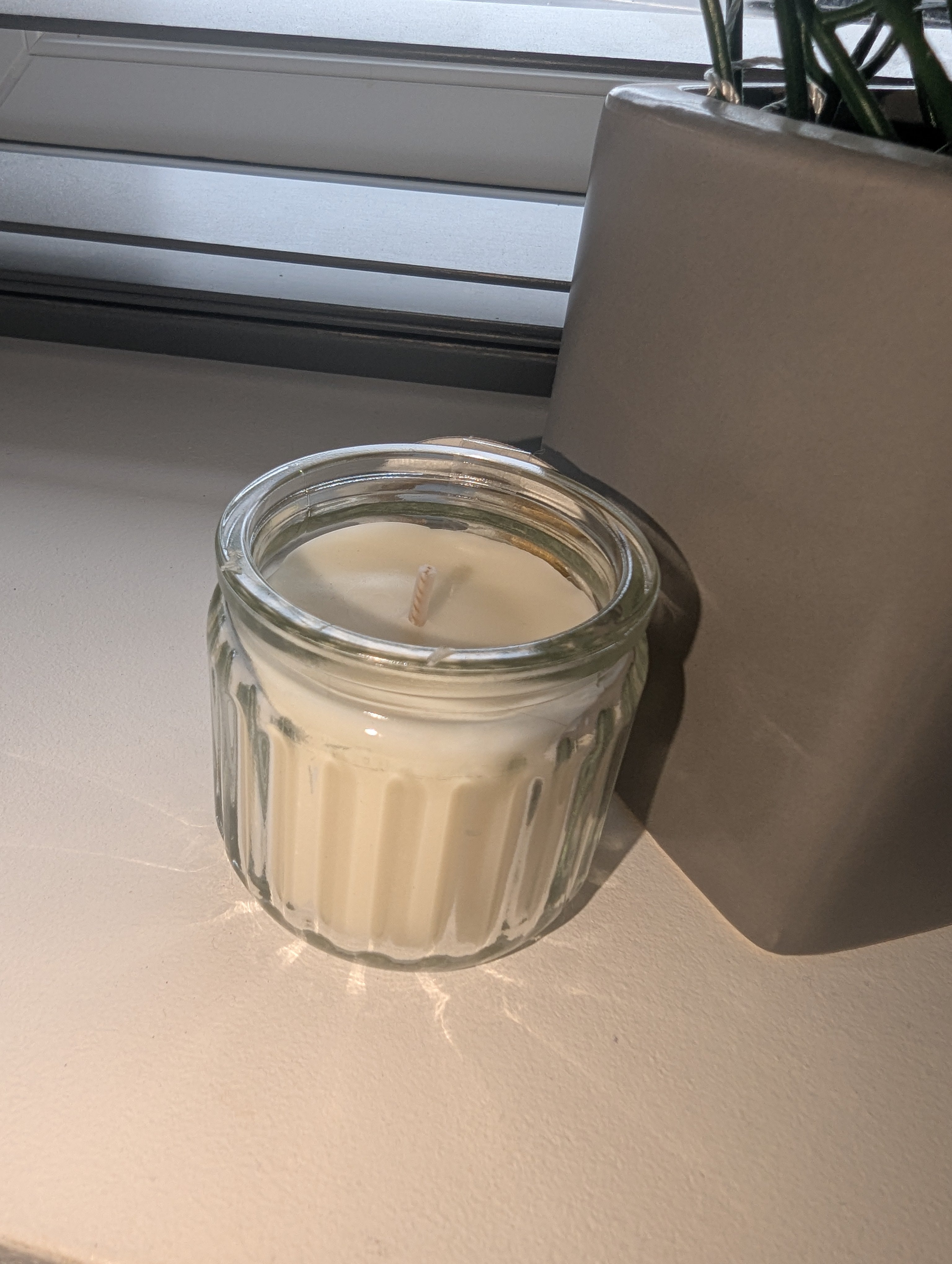 Mini Cream Candle in Glass Jar