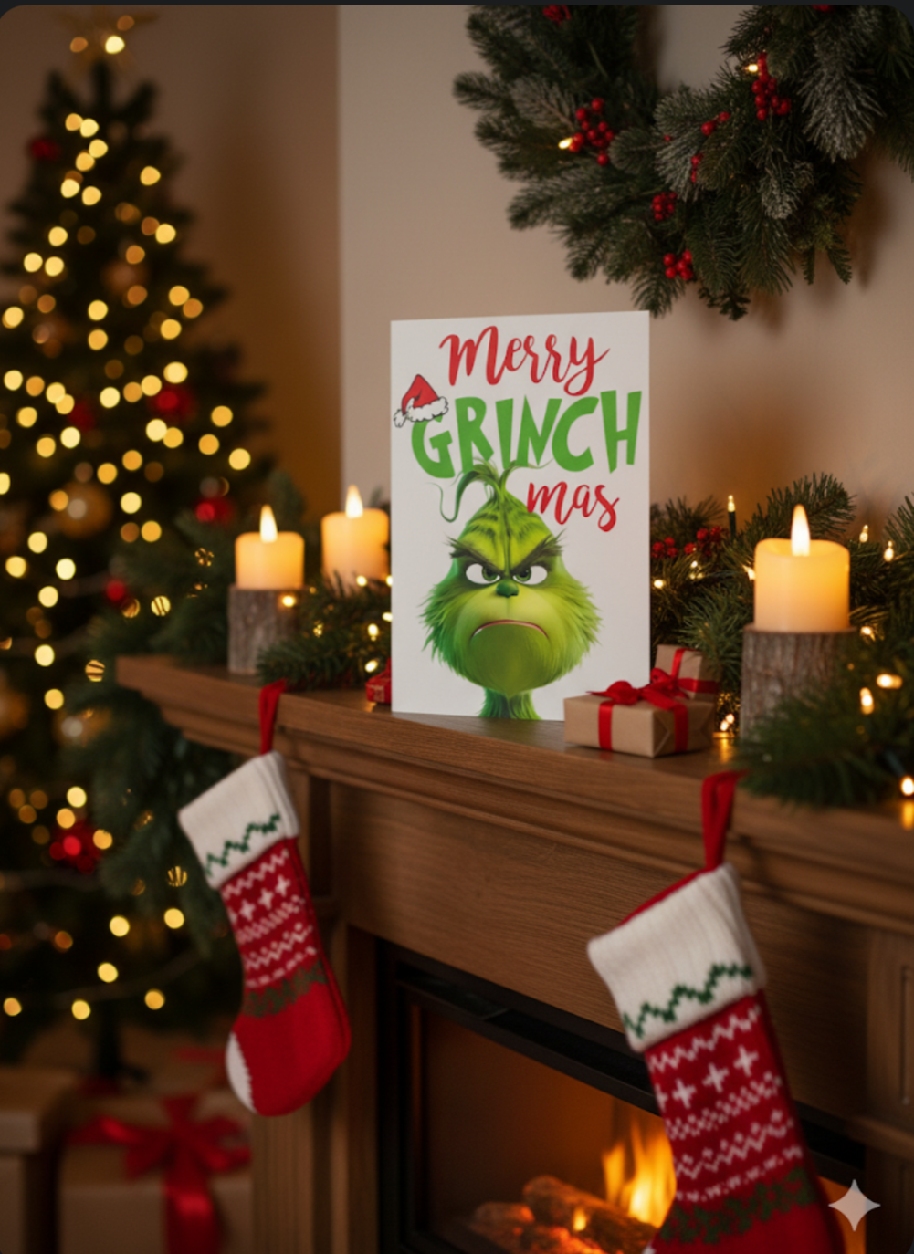 Merry Grinchmas Christmas Card