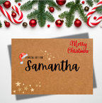 Personalised Christmas Cash Envelope – Festive Gift Envelope