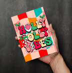 Holly Jolly Vibes Christmas Card – Retro Festive Design