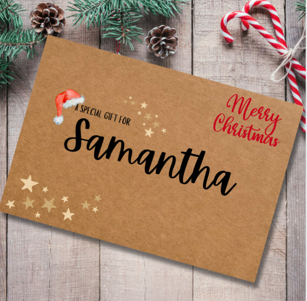 Personalised Christmas Cash Envelope – Festive Gift Envelope
