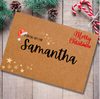Personalised Christmas Cash Envelope – Festive Gift Envelope
