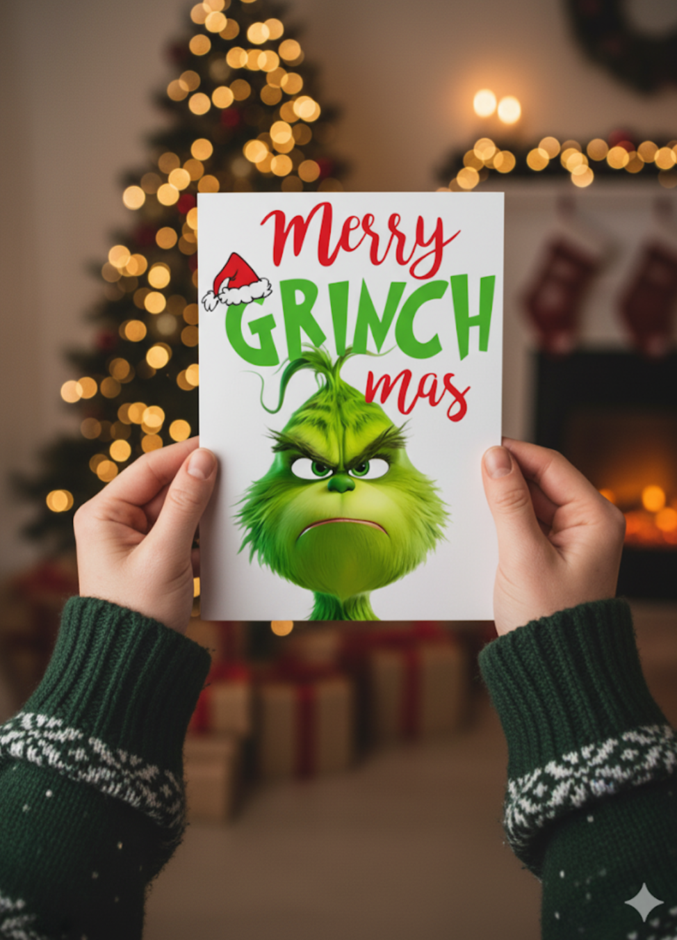 Merry Grinchmas Christmas Card