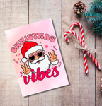 Christmas Vibes Card – Cool Santa Retro Festive Design