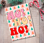 Ho! Ho! Ho! Christmas Card – Retro Festive Holiday Design