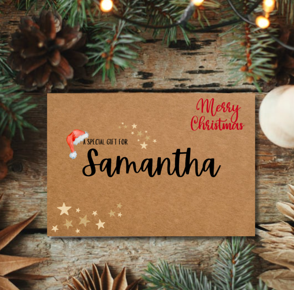 Personalised Christmas Cash Envelope – Festive Gift Envelope