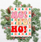 Ho! Ho! Ho! Christmas Card – Retro Festive Holiday Design