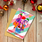 K-Pop Demon Hunters Huntrix Christmas Card A5