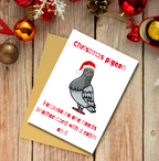 Christmas Pigeon Card – Funny Alternative to Robin Christmas Cards
